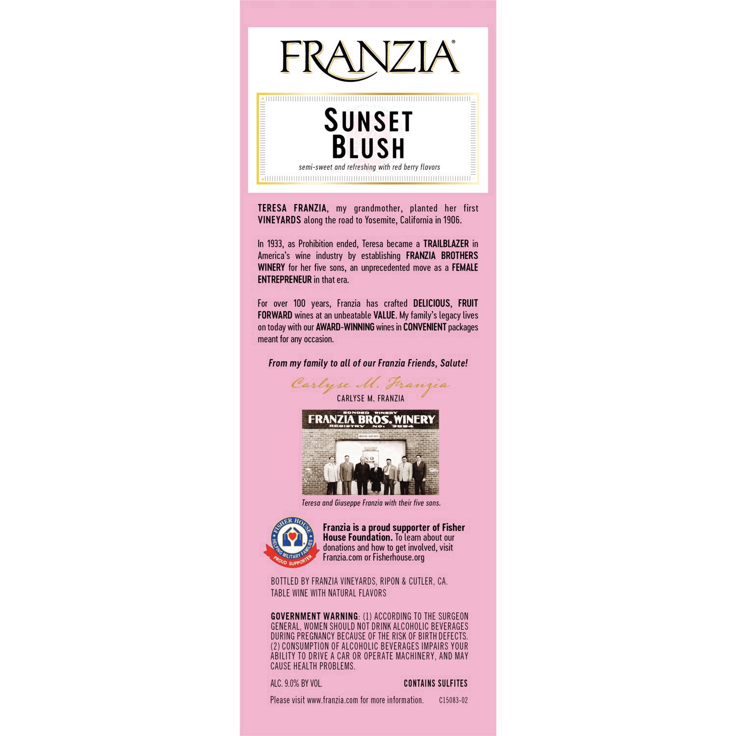 slide 7 of 10, Franzia Sunset Blush Rose Wine - 3L Box, 3 liter