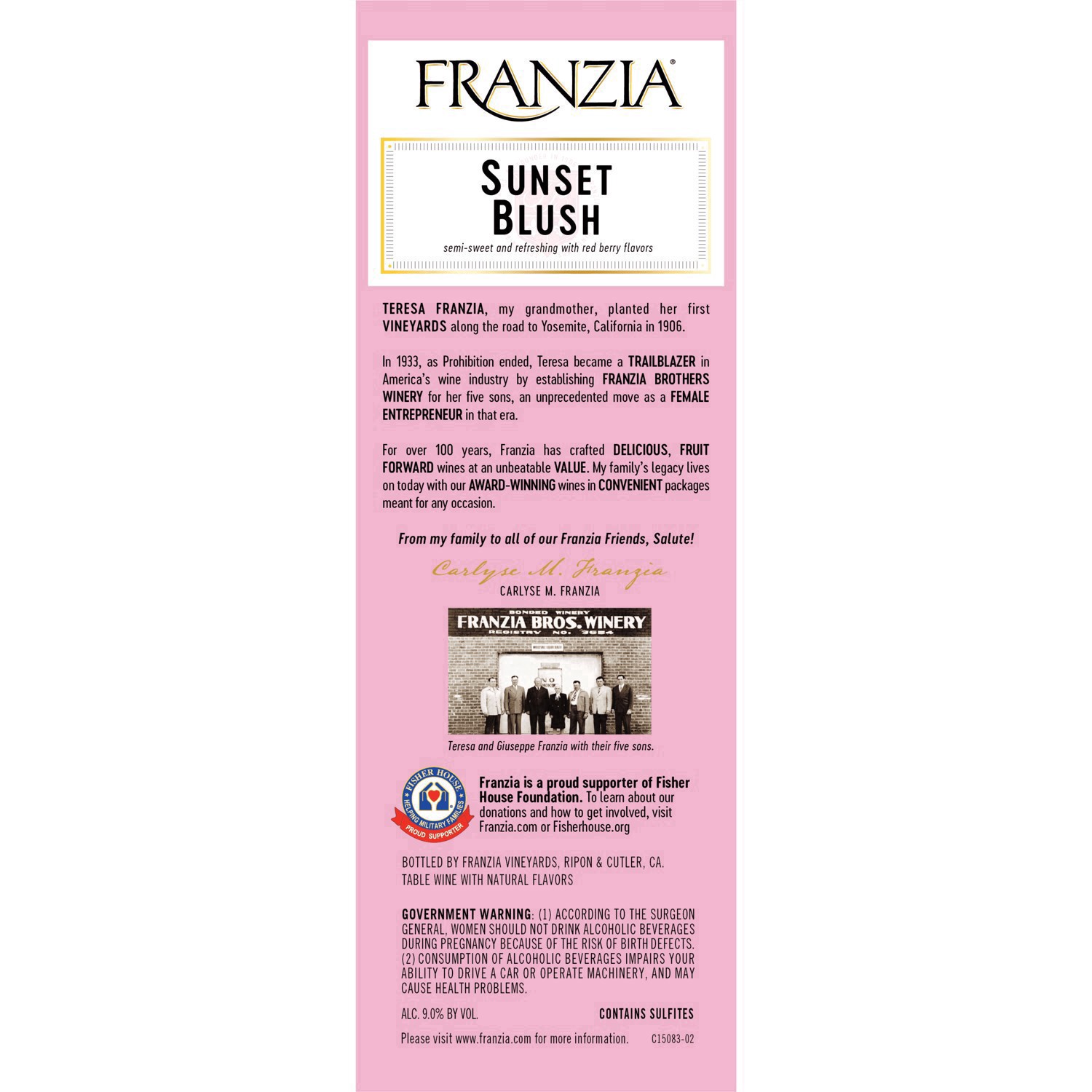 slide 3 of 10, Franzia Sunset Blush Rose Wine - 3L Box, 3 liter
