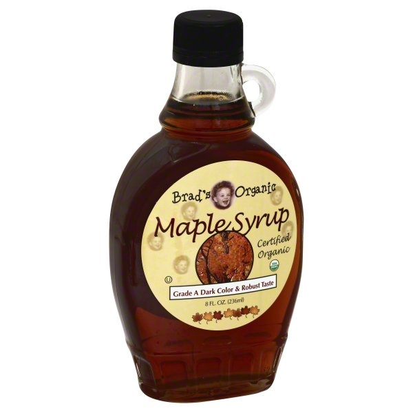 slide 1 of 2, Brad's Organic Maple Dark Grade A Syrup, 8 oz