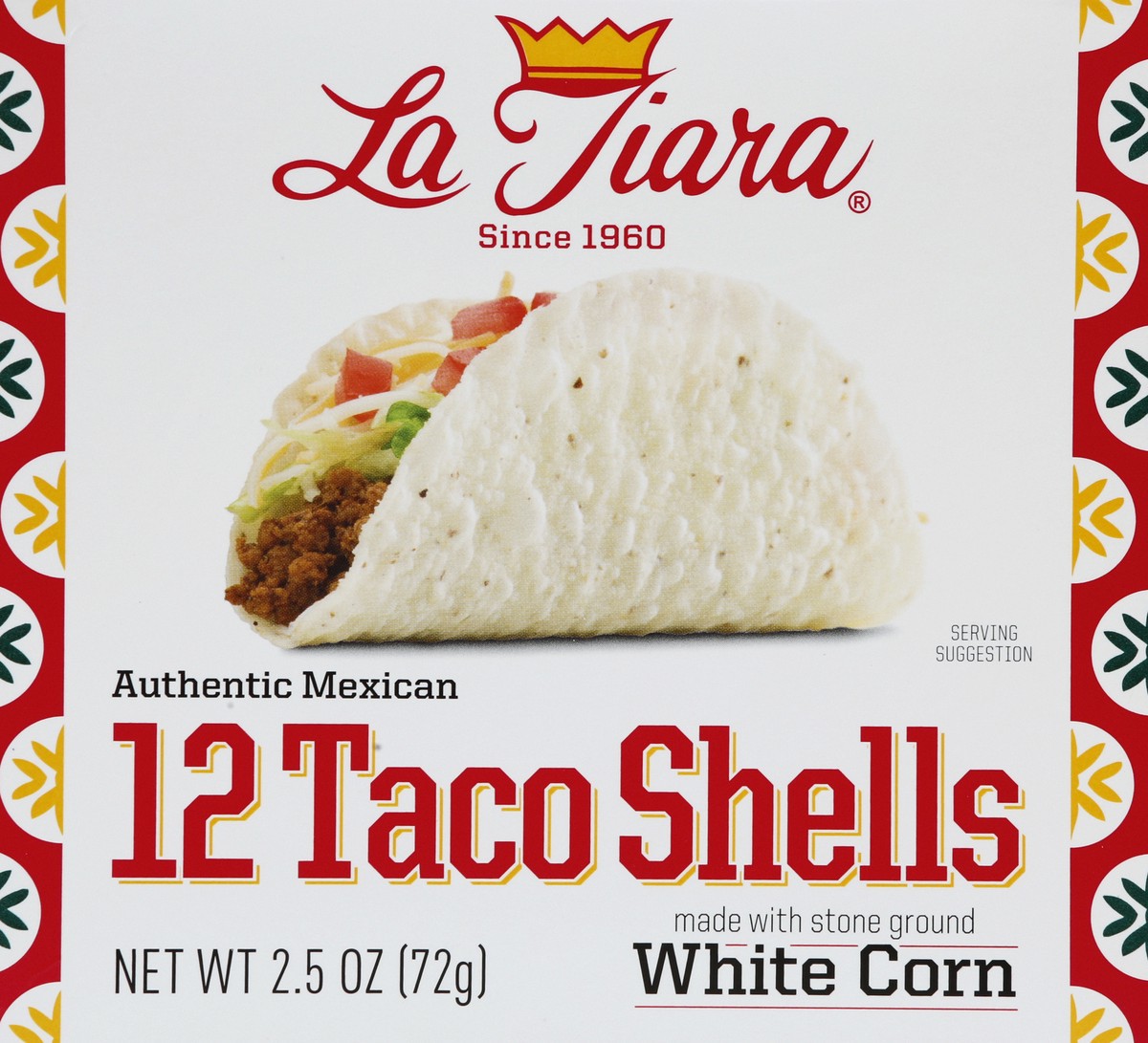 slide 1 of 1, La Tiara White Taco Shells, 2.75 oz