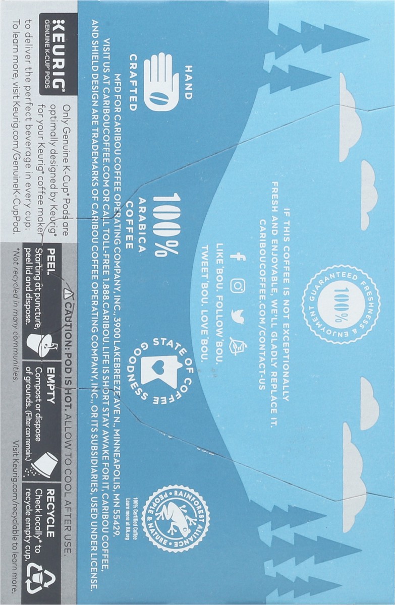 slide 4 of 14, Caribou Coffee K-Cup Pods Medium Roast Smooth & Classic Caribou Blend Coffee - 10 ct, 10 ct