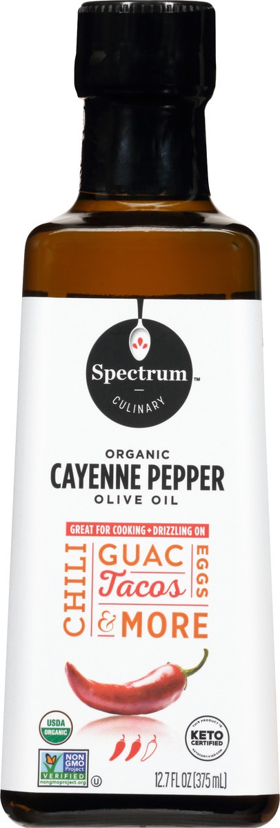 slide 7 of 11, Spectrum Culinary Organic Cayenne Pepper Olive Oil 12.7 fl. oz. Bottle, 12.7 fl oz