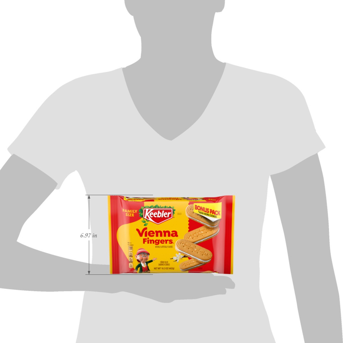 slide 11 of 15, KEEBLER Vienna Fingers Vanilla Cream Sandwich Cookies 16.3oz / 462g, 16.3 oz