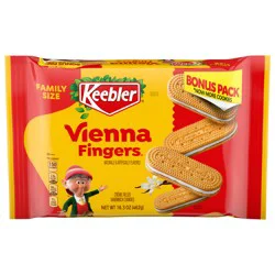 KEEBLER Vienna Fingers Vanilla Cream Sandwich Cookies 16.3oz / 462g