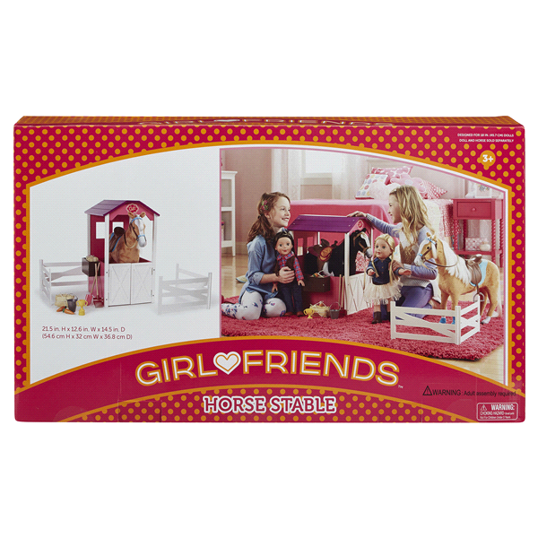 slide 1 of 1, Girl Friends Horse Stable, 1 ct