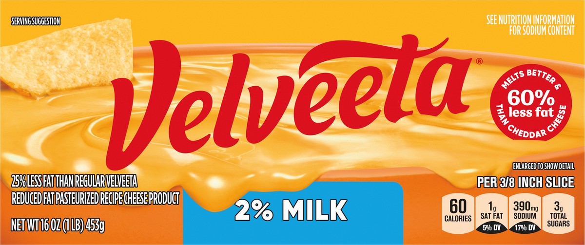 slide 2 of 9, Velveeta 2% Milk Cheese 16 oz, 16 oz
