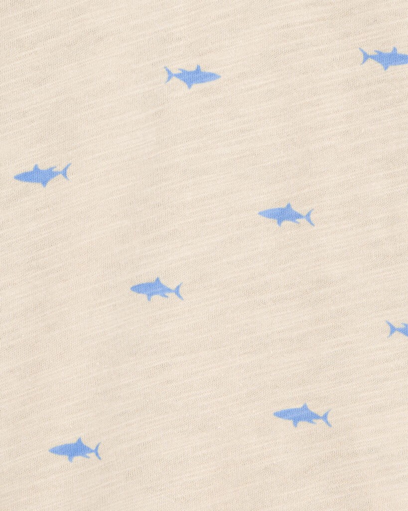 slide 2 of 2, Carter's Toddler Shark Polo Shirt - Khaki Khaki 3T, 1 ct