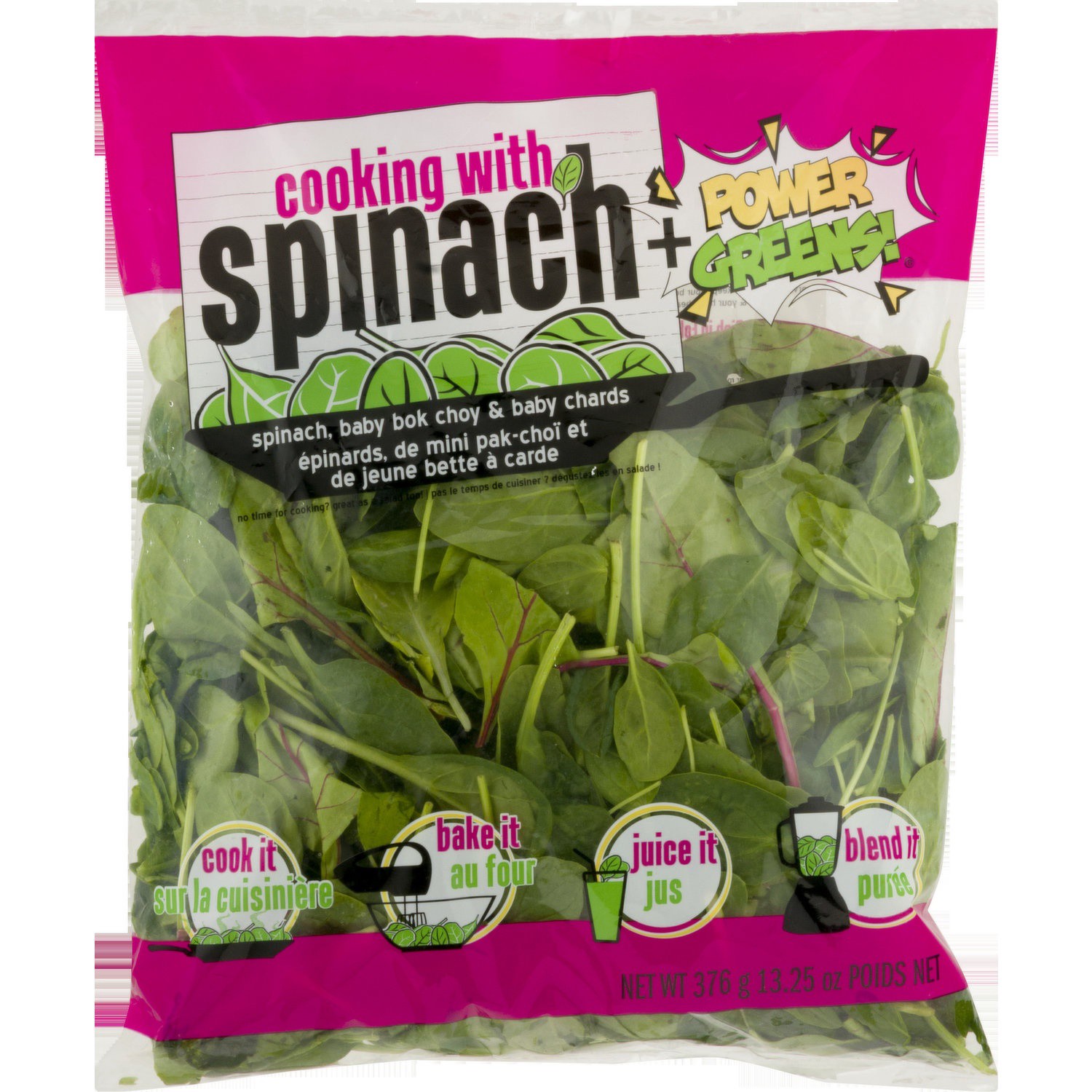 slide 1 of 1, New Star Cooking with Spinach Power Greens, 13.25 oz