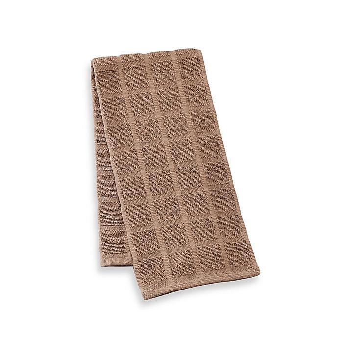 slide 1 of 1, Kitchensmart Solid Kitchen Towel - Mocha, 1 ct