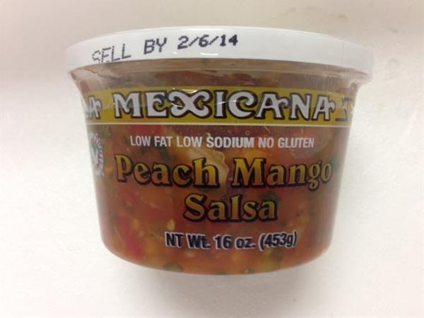 slide 1 of 1, La Mexicana Salsa Peach Mango, 16 oz