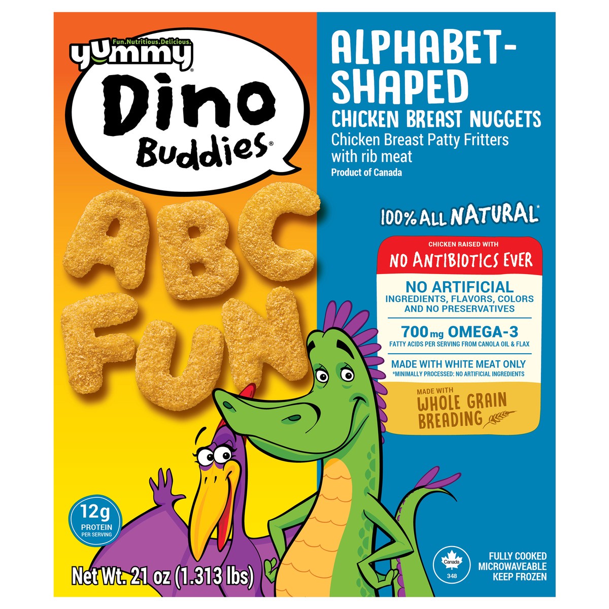 slide 1 of 11, Yummy Alphabet-Shaped Chicken Breast Nuggets, 21 oz, 21 oz