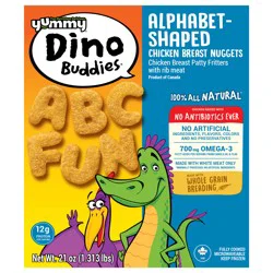 Yummy Alphabet-Shaped Chicken Breast Nuggets, 21 oz