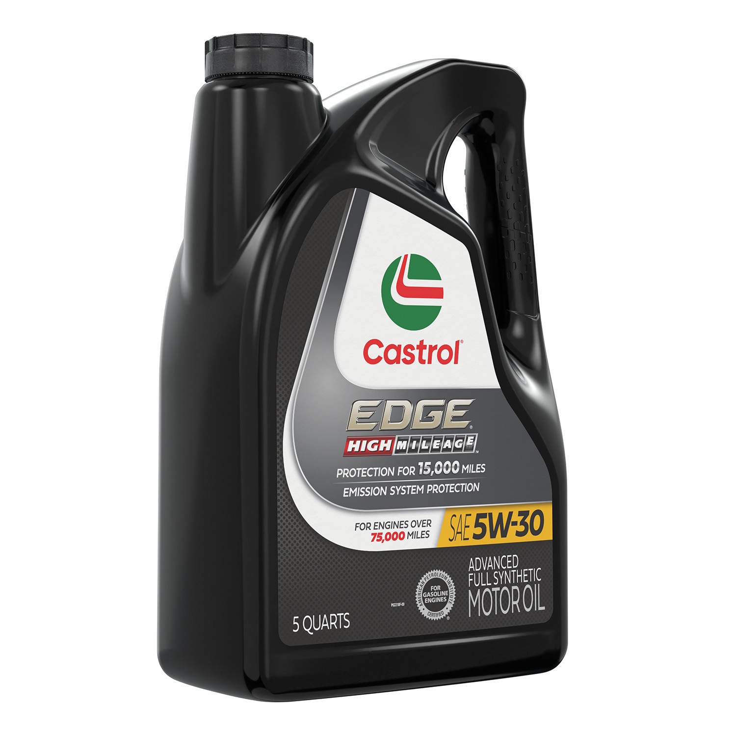 slide 3 of 10, Castrol Edge High Mileage Sae 5W-30 Advanced Synthetic Motor Oil, 5 qt