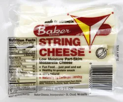 Baker Cheese Cheese String Cheese 16 oz