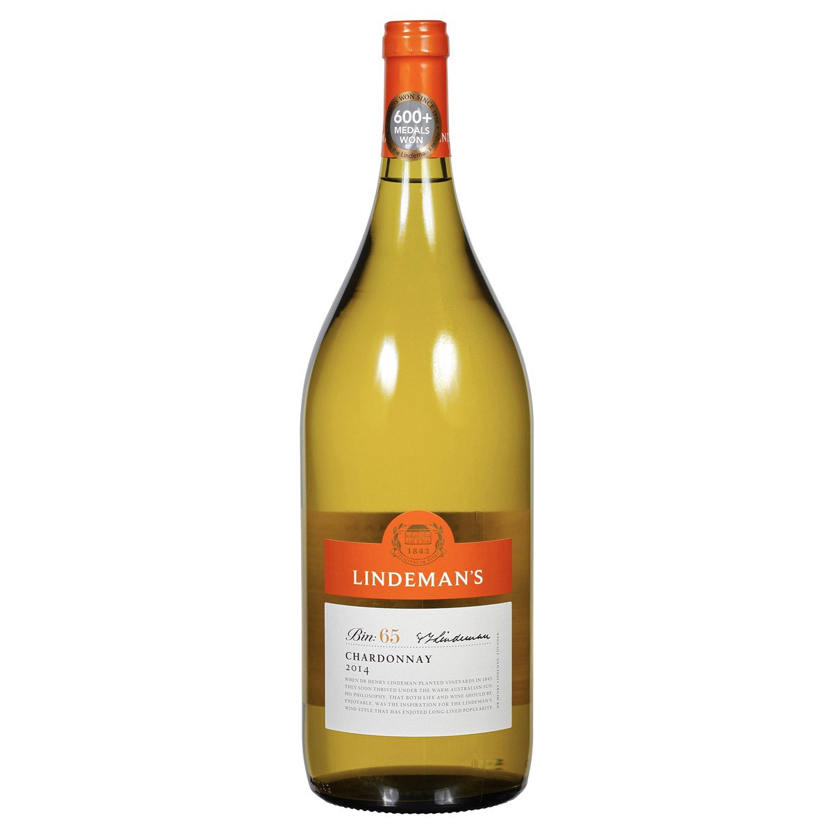 slide 1 of 5, Lindeman's Lindemans Chardonnay, 1.5 liter