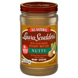 Laura Scudder's All Natural Nutty Peanut Butter, 26 Oz. Jar