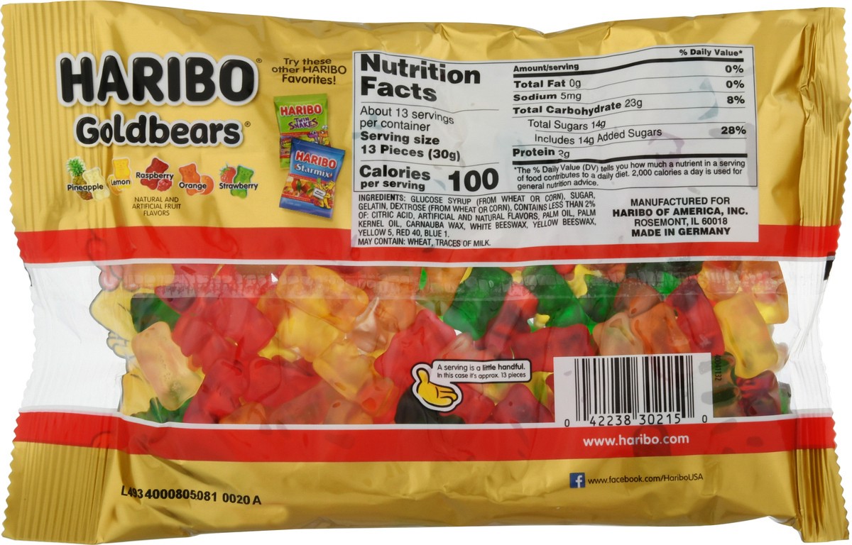 slide 5 of 9, Haribo Goldbears Share Size Gummi Candy 14 oz, 14 oz