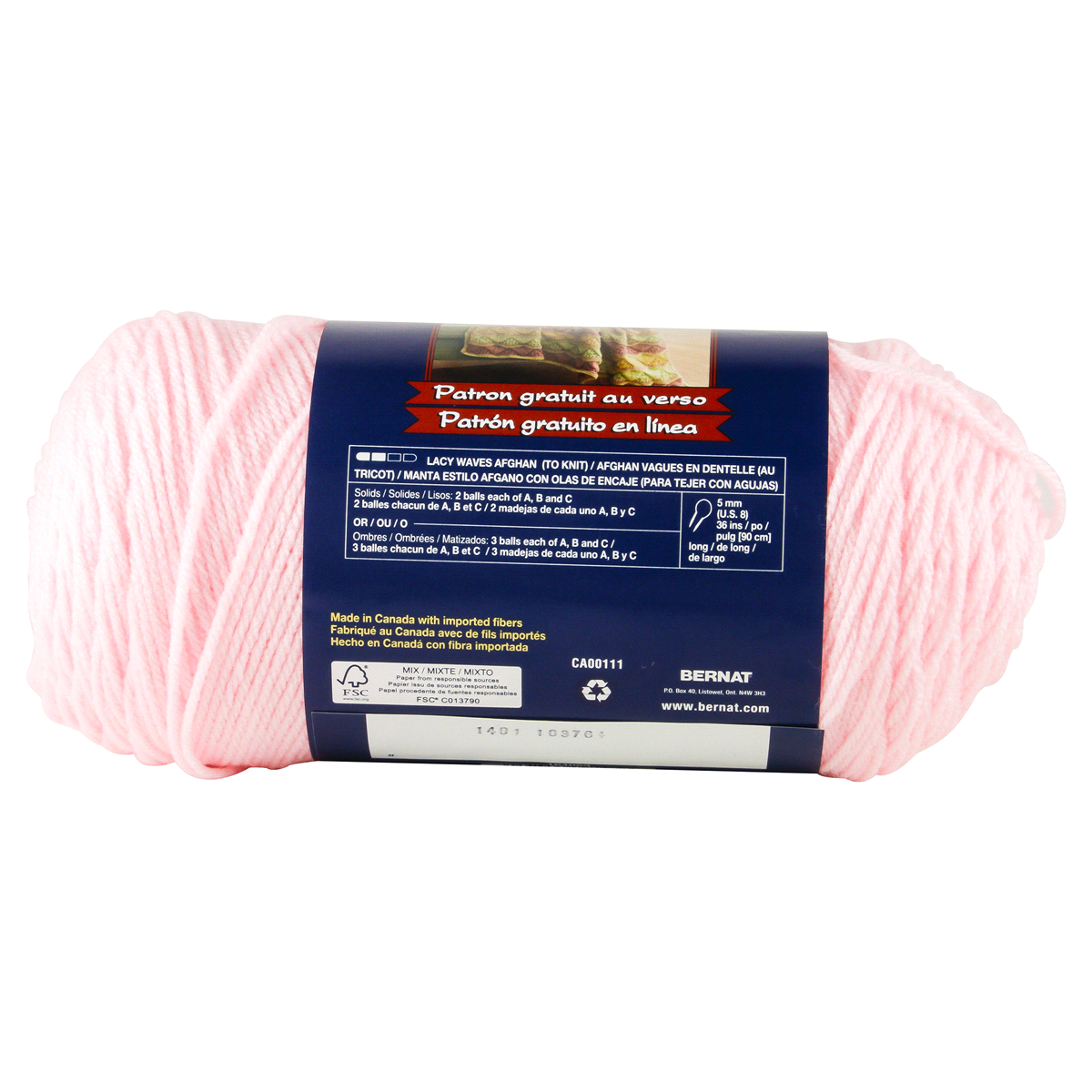 slide 3 of 3, Bernat Super Value Yarn - Baby Pink, 1 ct