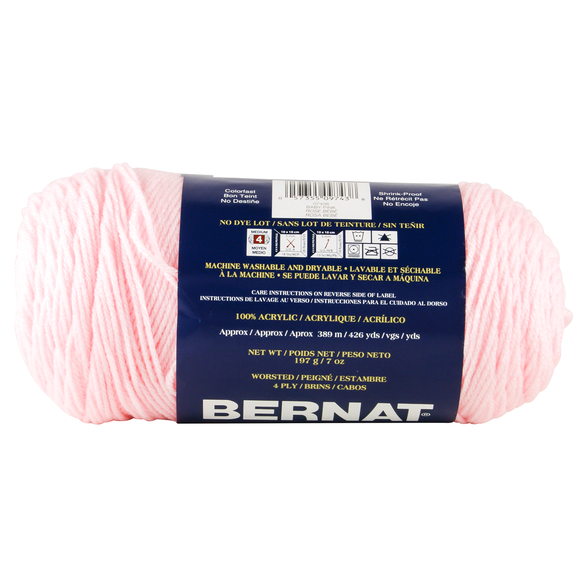 slide 2 of 3, Bernat Super Value Yarn - Baby Pink, 1 ct