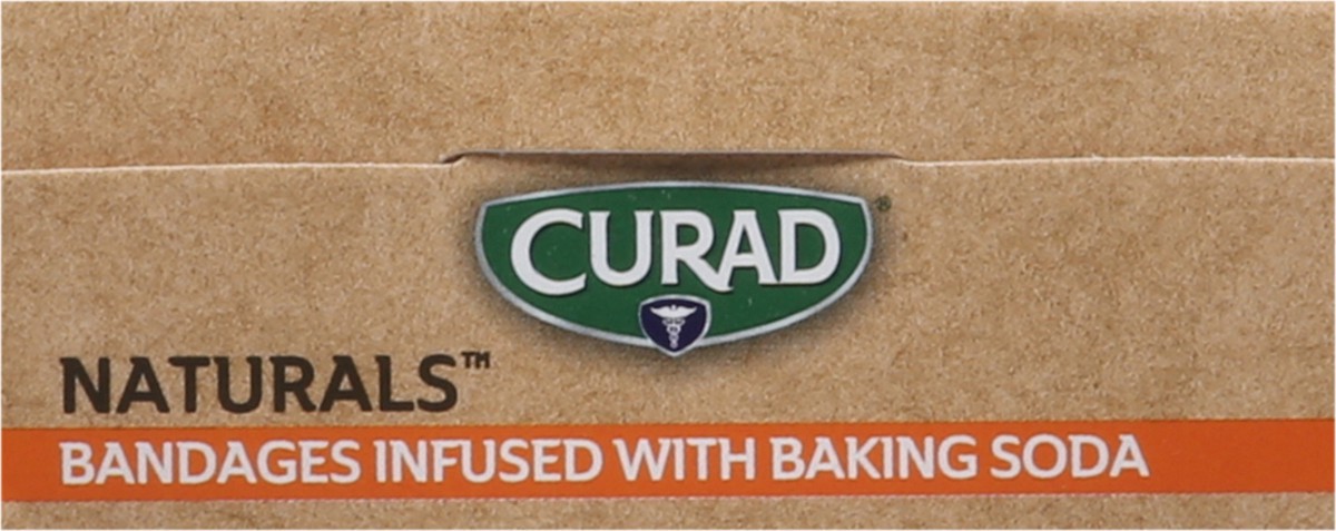 slide 5 of 9, Curad Naturals Infused with Baking Soda Bandages 10 ea, 10 ct