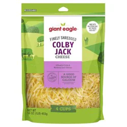 Giant Eagle Fancy Shredded Colby Jack Cheese