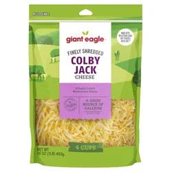 Giant Eagle Fancy Shredded Colby Jack Cheese