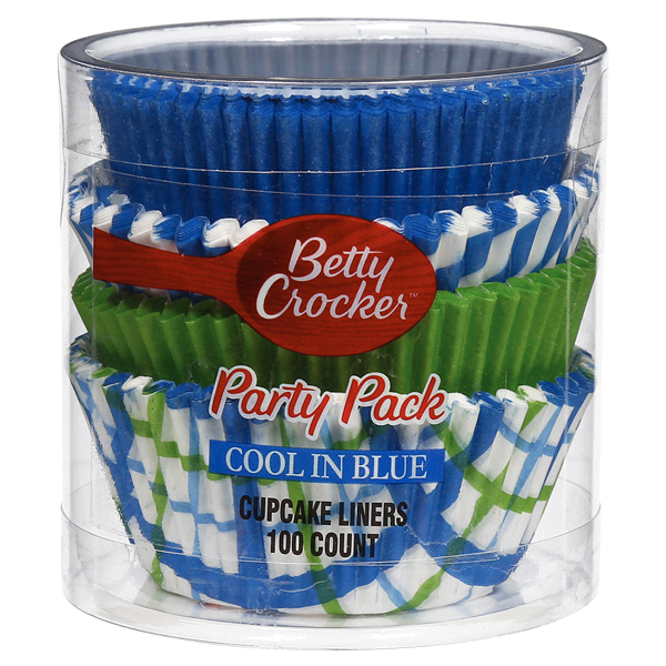 slide 1 of 3, Betty Crocker Cool in Blue Liners, 100 ct