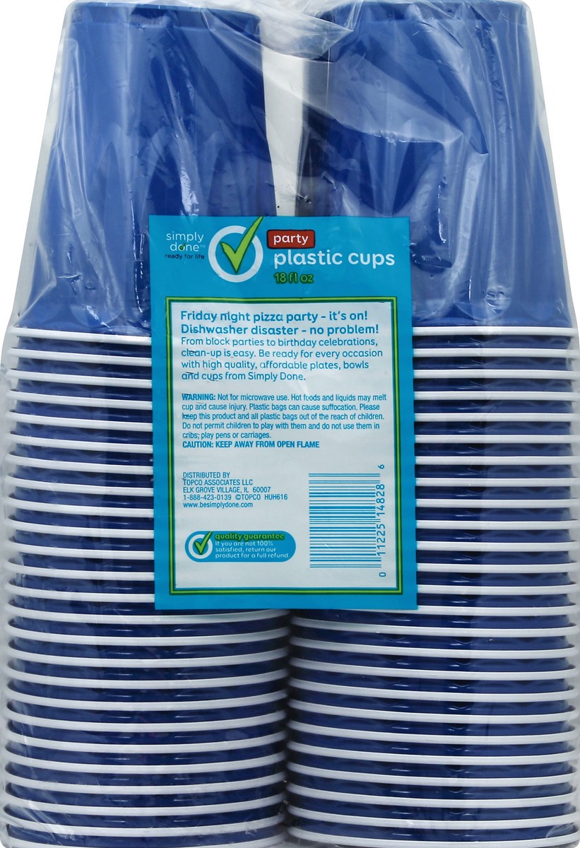 slide 2 of 6, Simply Done Plastic Assorted Cups, 100 ct