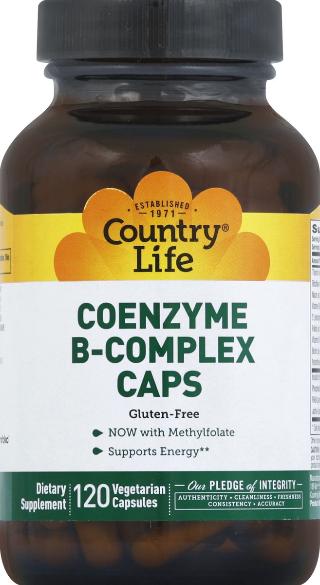 slide 1 of 3, Country Life Coenzyme B-complex Caps, 120 ct