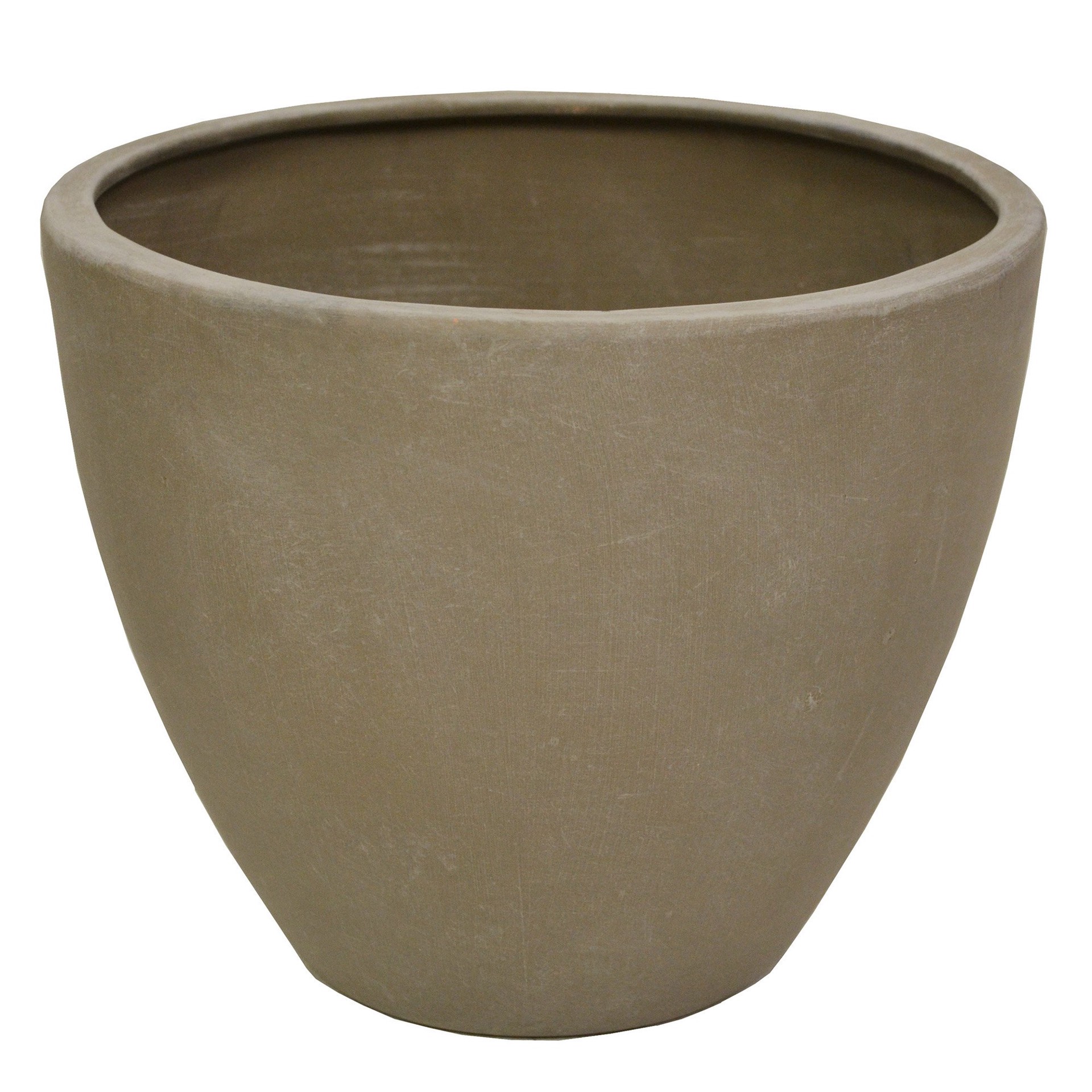 slide 1 of 1, Blue Orange Pottery Round Smooth Planter, LG