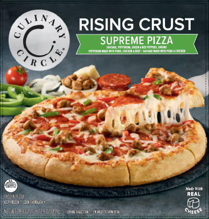 slide 1 of 1, Culinary Circle Rising Crust Pizza Supreme, 28.9 oz