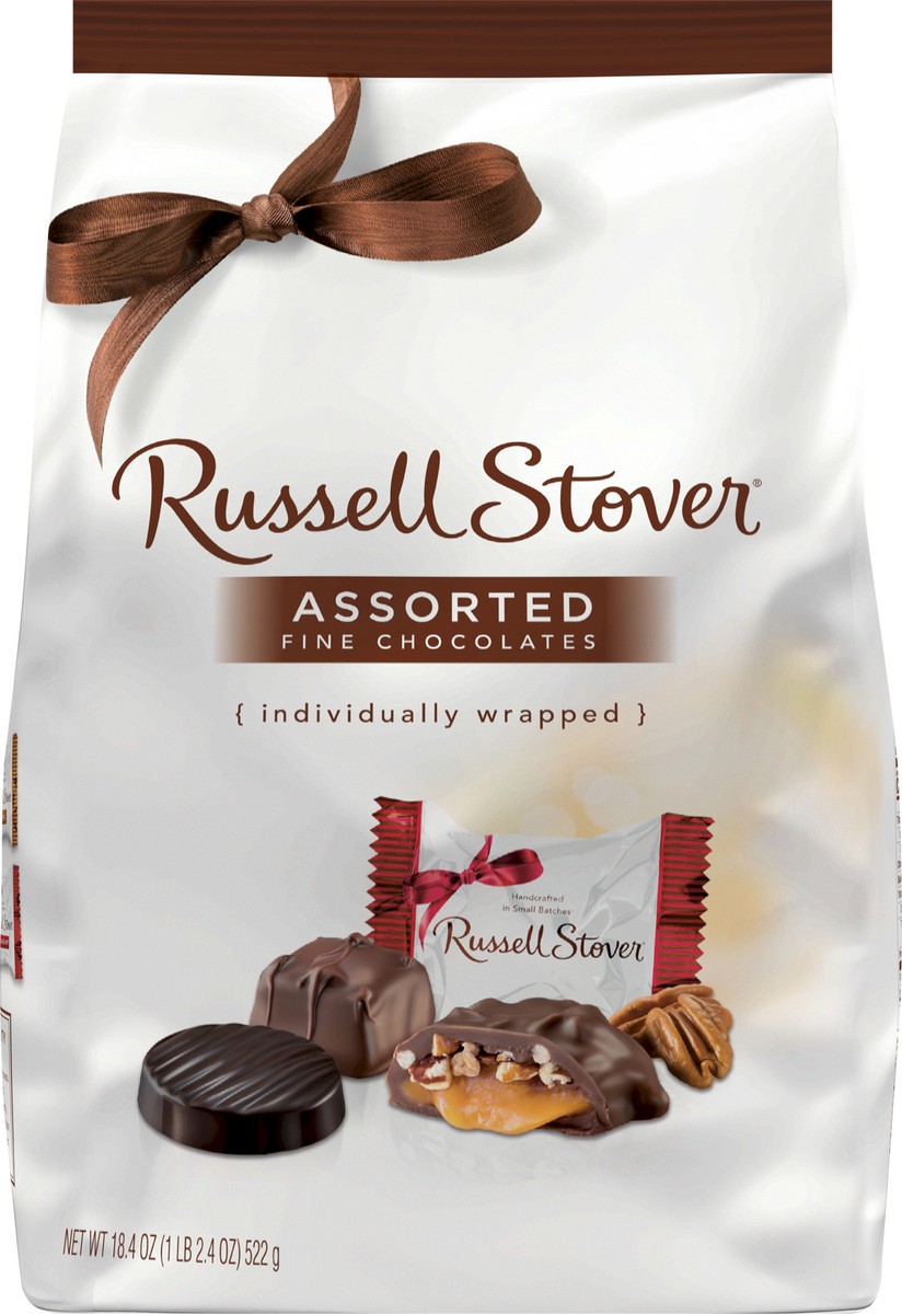 slide 4 of 9, RUSSELL STOVER Assorted Milk & Dark Chocolates, 18.4 oz. bag (˜ 34 pieces), 18.4 oz