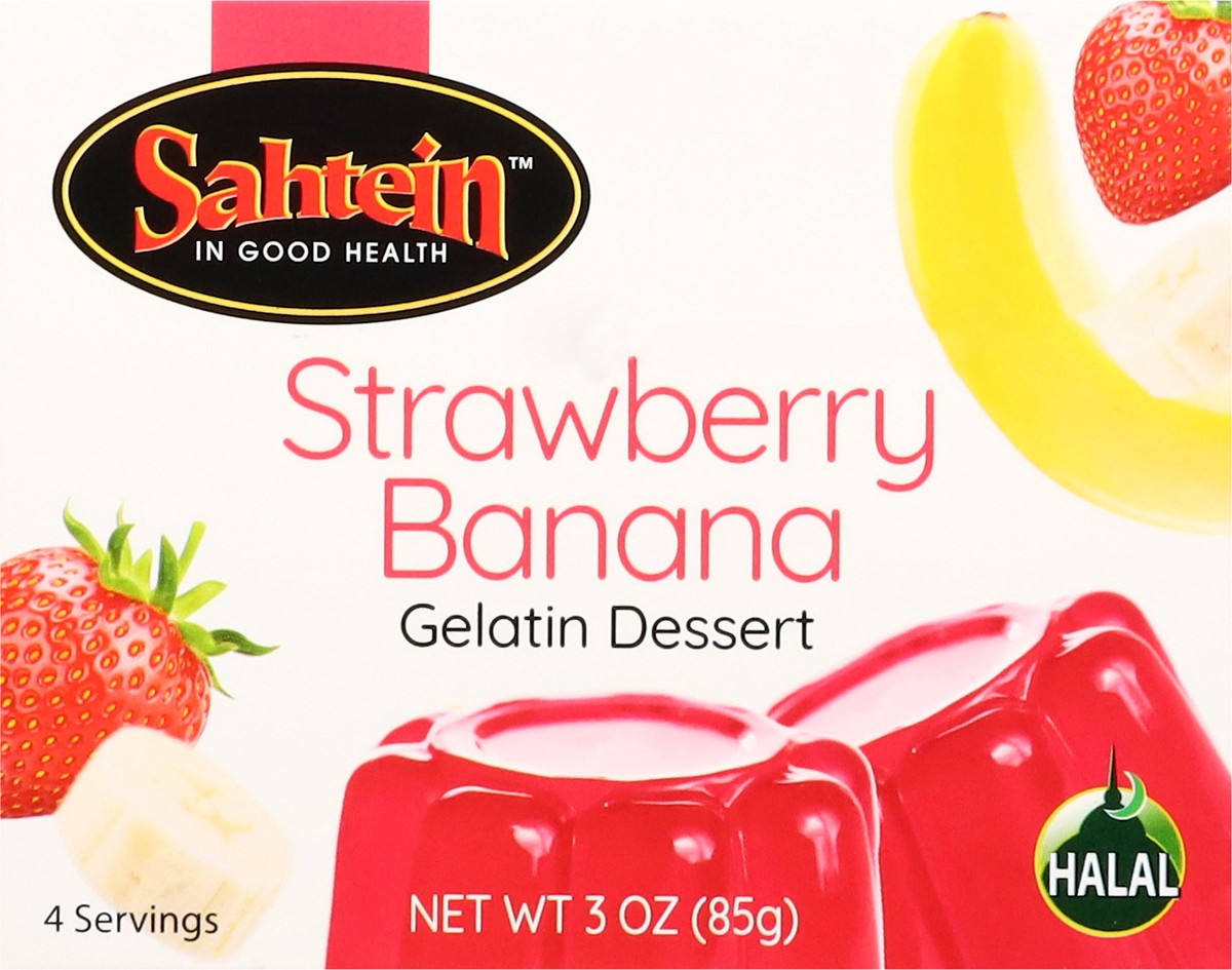 slide 9 of 13, Sahtein Gelatin Strawberry Banana, 1 ct