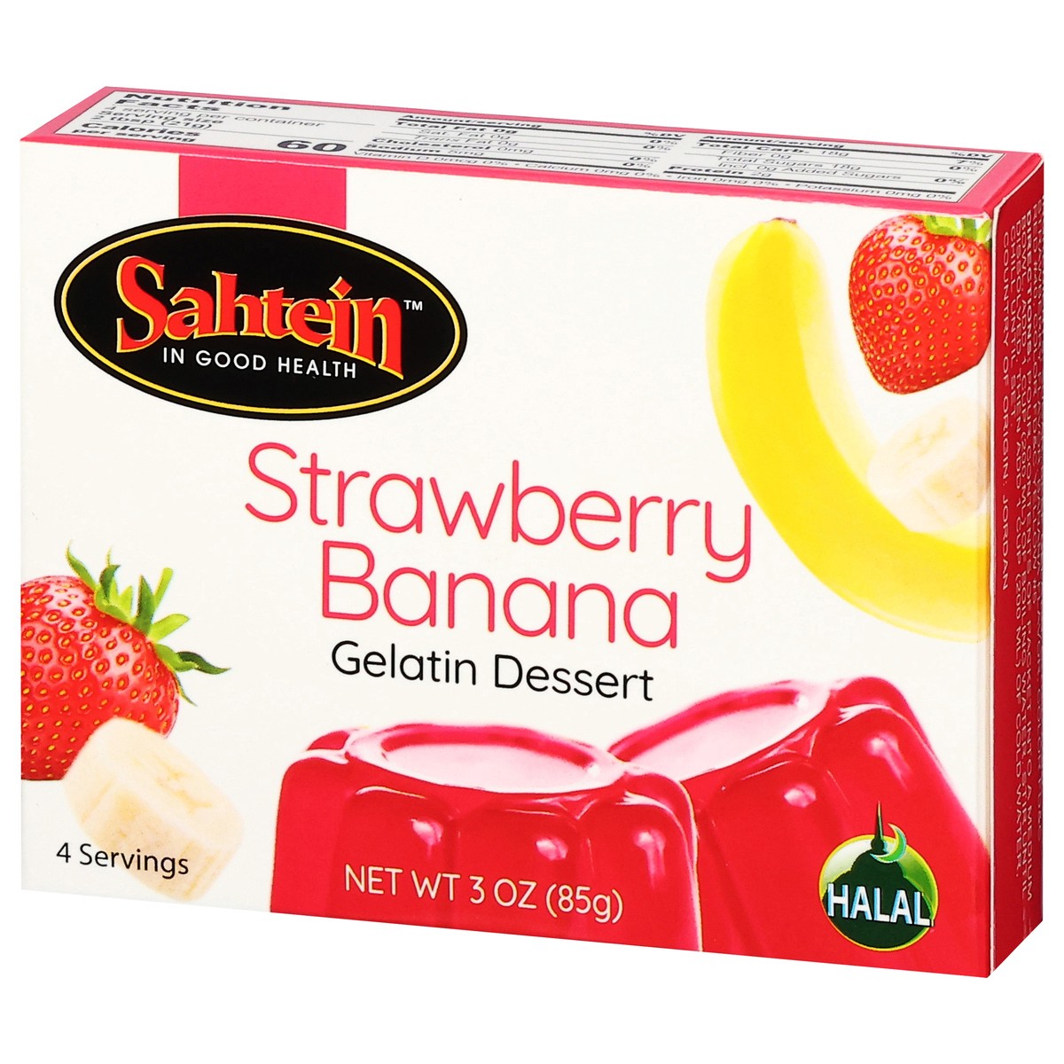 slide 12 of 13, Sahtein Gelatin Strawberry Banana, 1 ct