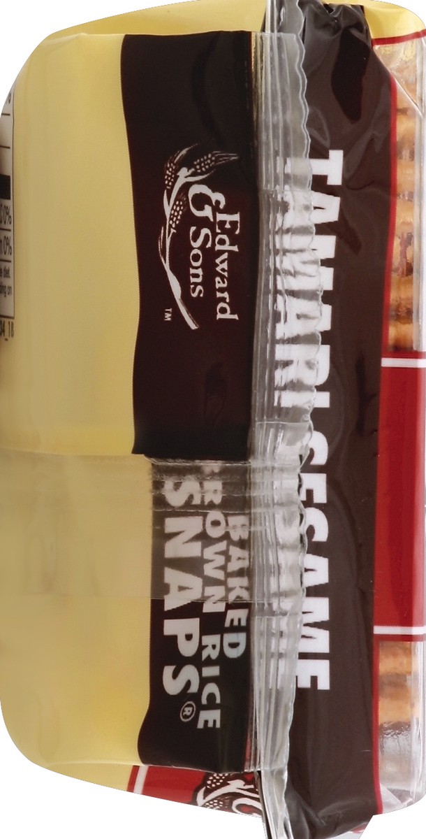 slide 5 of 5, Edward & Sons Tamari Sesame Brown Rice Snaps 3.5 oz, 3.5 oz