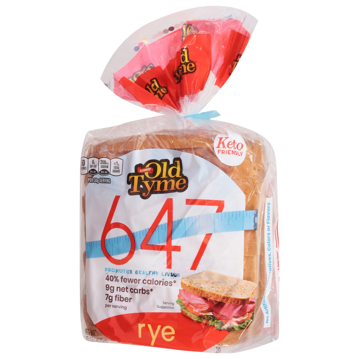 slide 3 of 9, Old Tyme 647 Rye Bread 15 oz, 15 oz