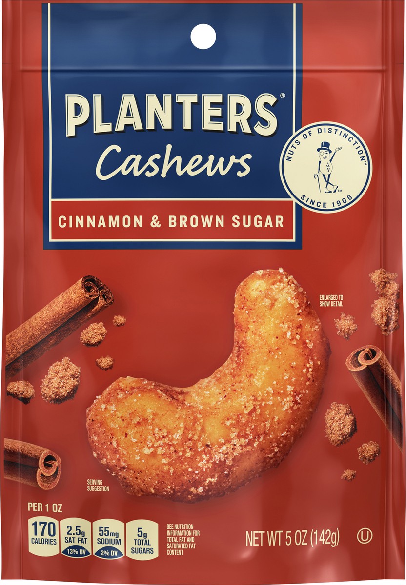 slide 3 of 7, Planters Cinnamon & Brown Sugar Cashews 5 oz, 5 oz