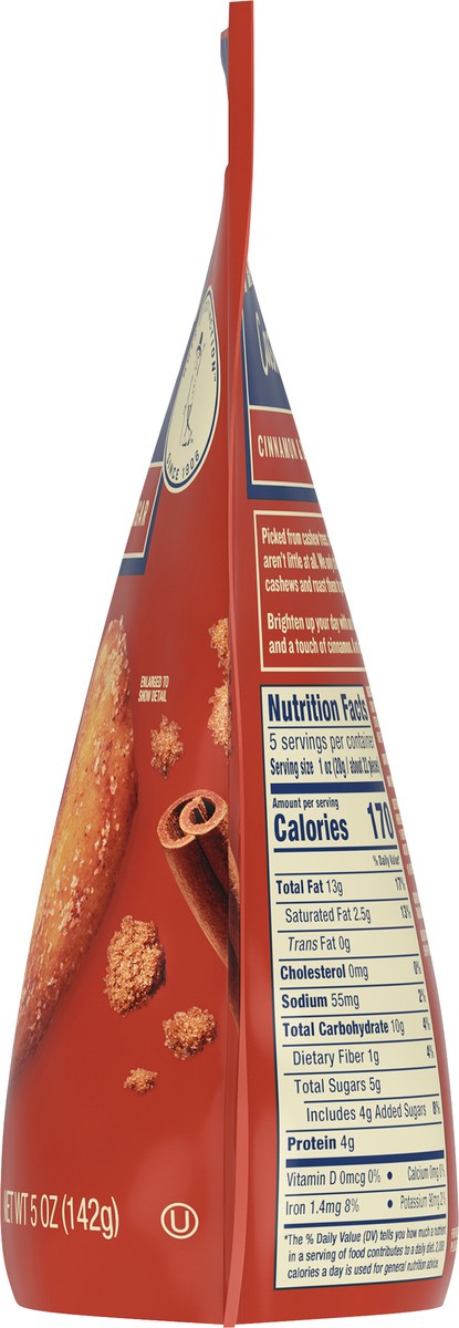 slide 6 of 7, Planters Cinnamon & Brown Sugar Cashews 5 oz, 5 oz