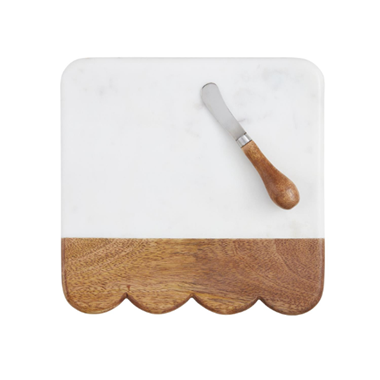 slide 1 of 1, Mud Pie Scallop Board Set, 1 ct
