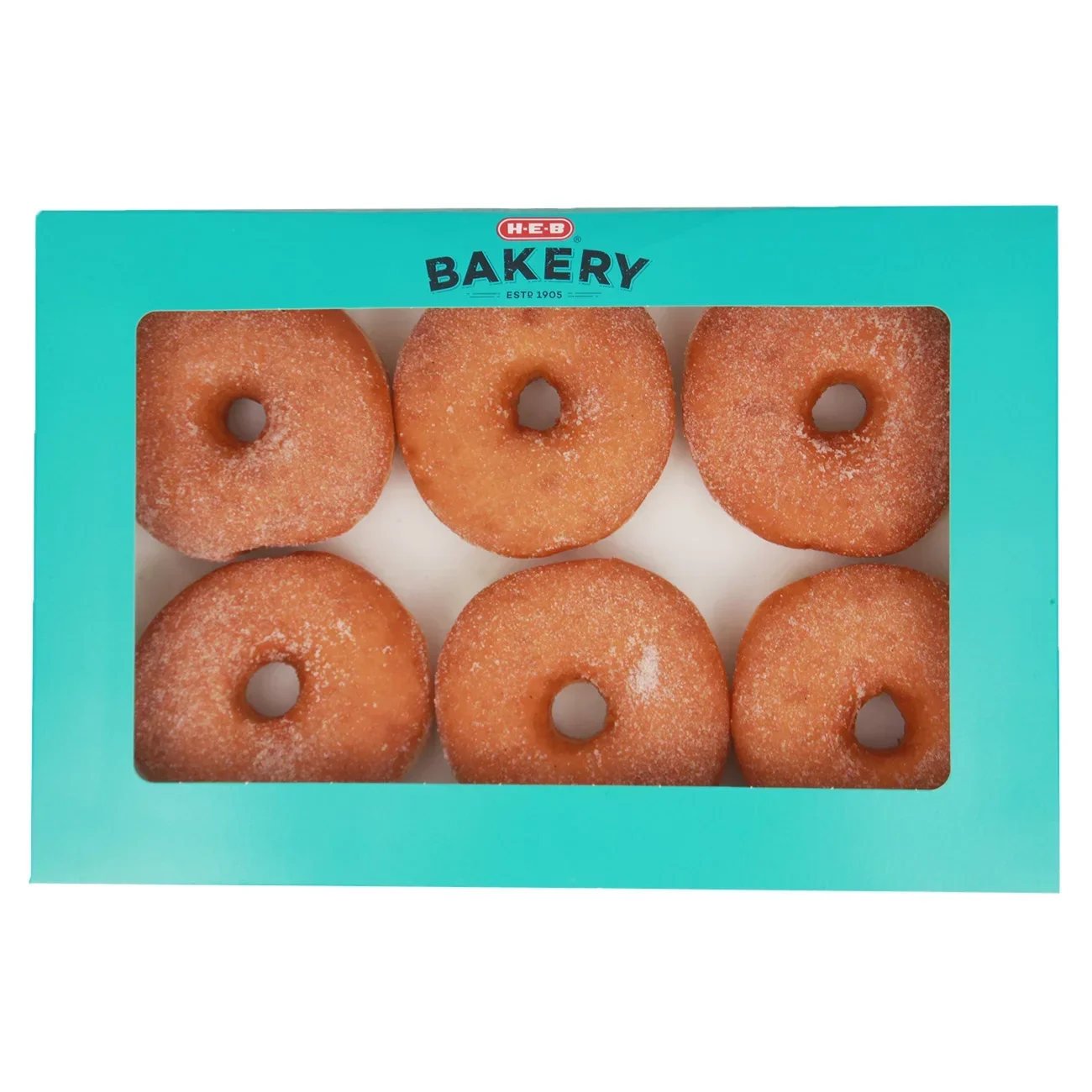 slide 1 of 1, H-E-B Bakery Sugar Donuts, 6 ct