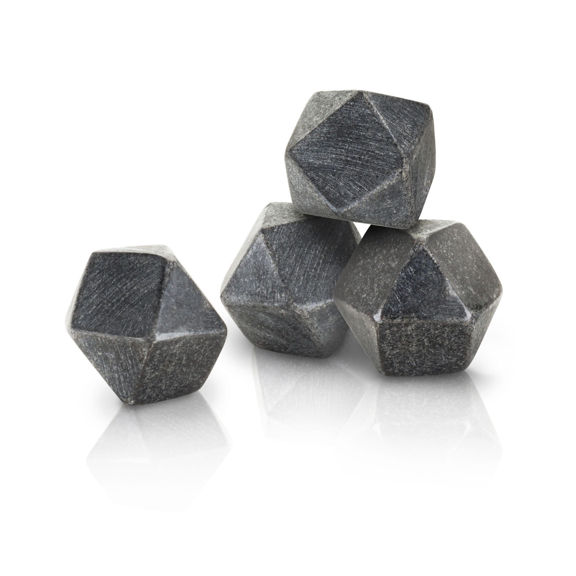 slide 1 of 5, Viski Glacier Rocks Hexagonal Basalt Stones by Viski, 4 ct