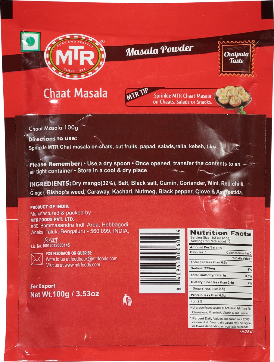 slide 2 of 12, Mtr Chaat Masala 100 g, 3.53 oz