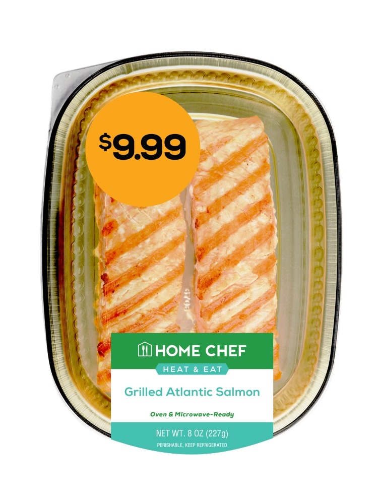 slide 1 of 1, Home Chef Heat & Eat Grilled Atlantic Salmon, 8 oz