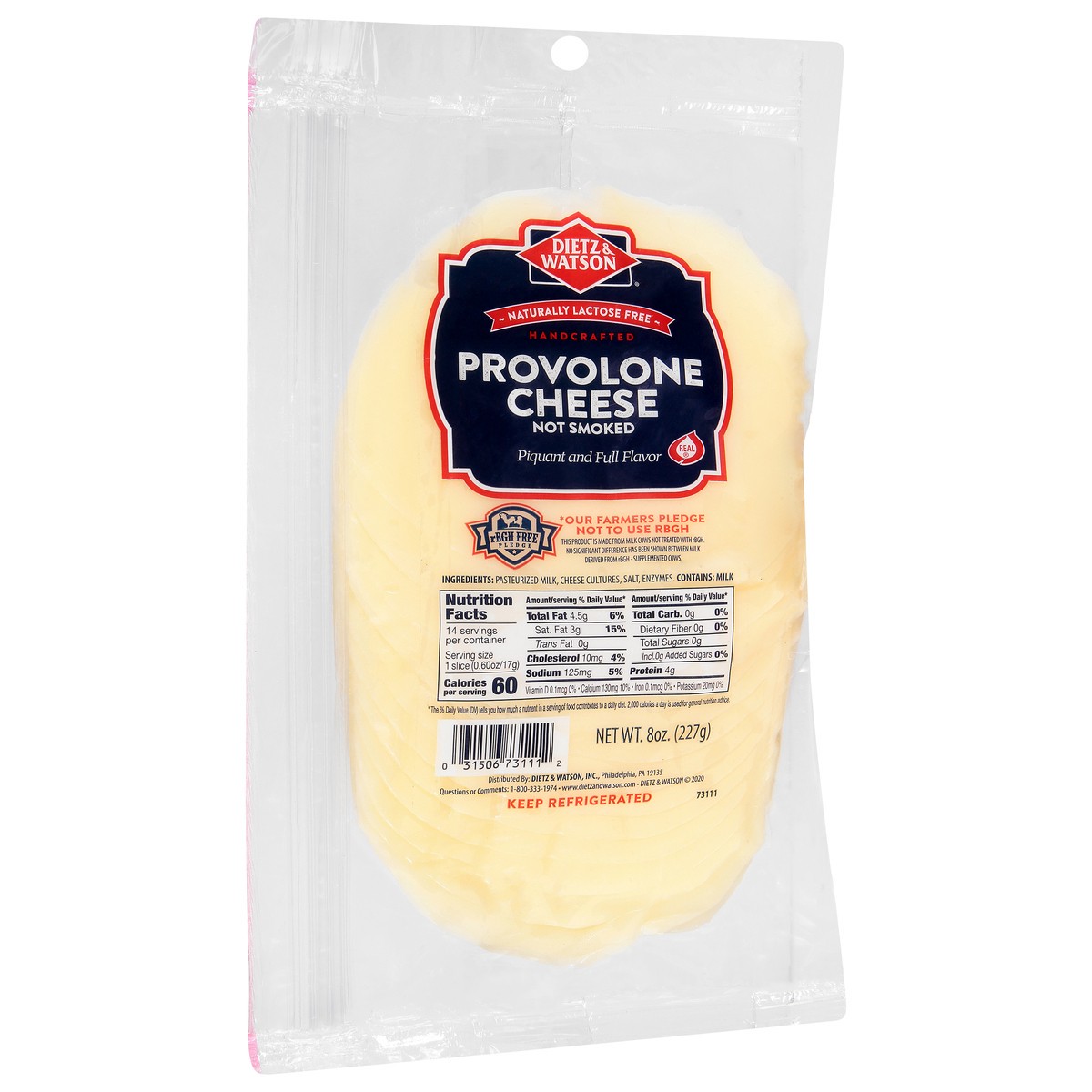 slide 9 of 9, Dietz & Watson Smoked Provolone Cheese at the Meijer deli counter, 8 oz