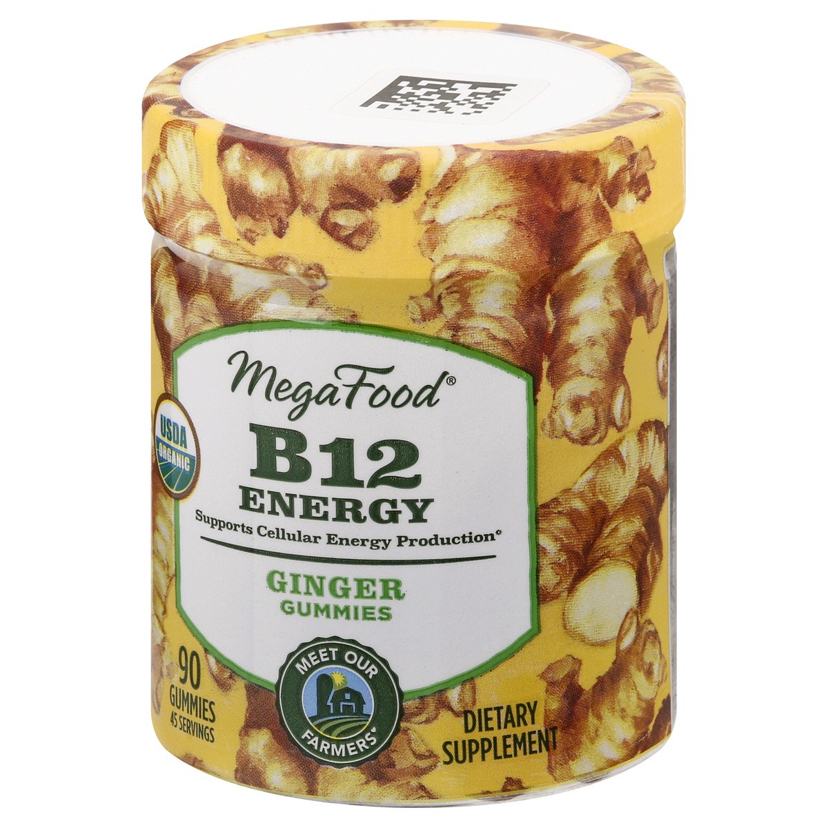 slide 5 of 11, MegaFood Gummies Ginger B12 Energy 90 ea, 90 ct