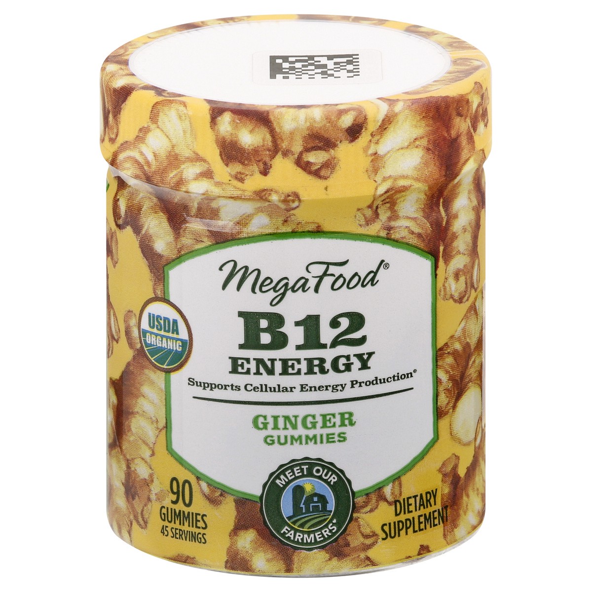 slide 1 of 11, MegaFood Gummies Ginger B12 Energy 90 ea, 90 ct