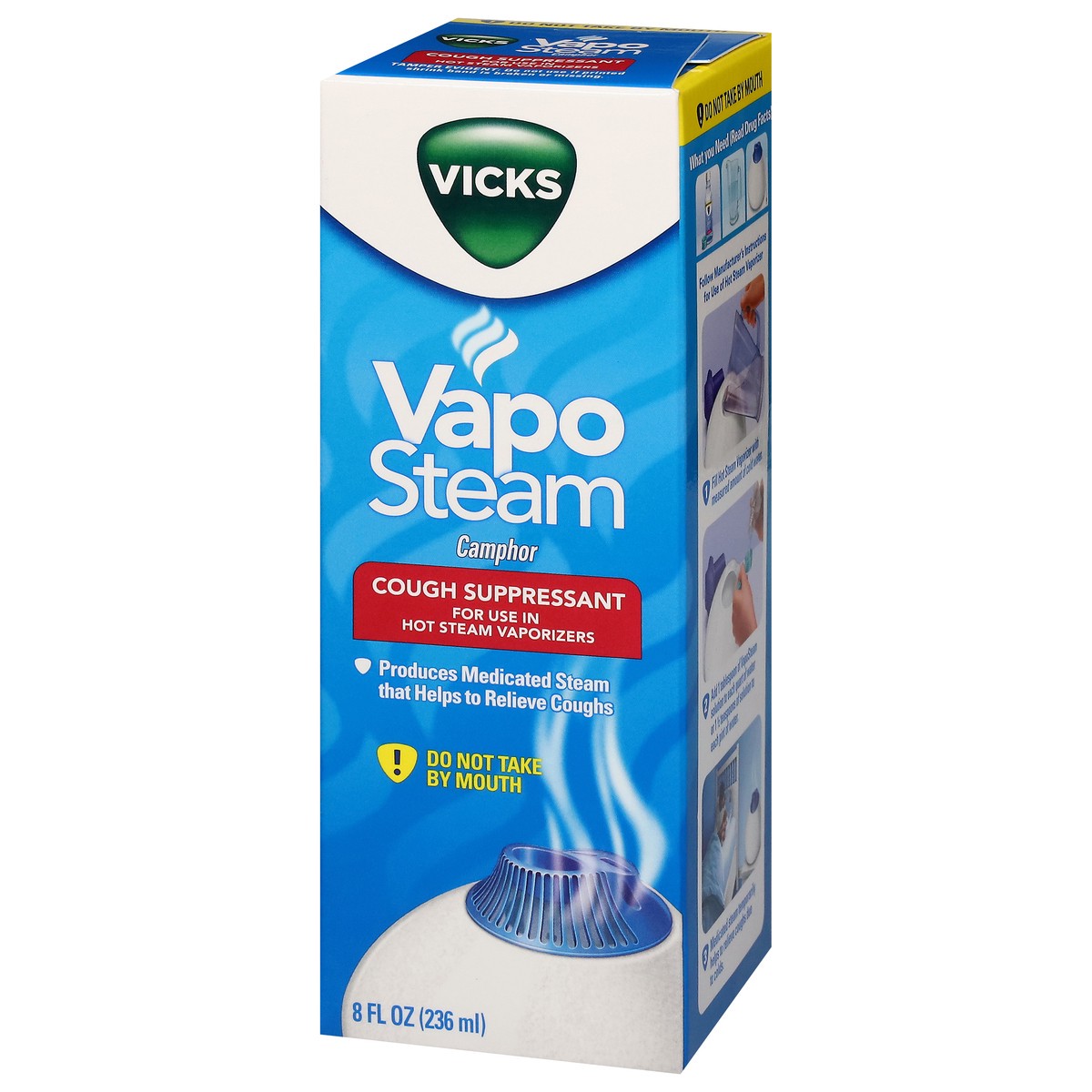 slide 3 of 13, Vicks VapoSteam Camphor Cough Suppressant 8 fl oz, 8 fl oz