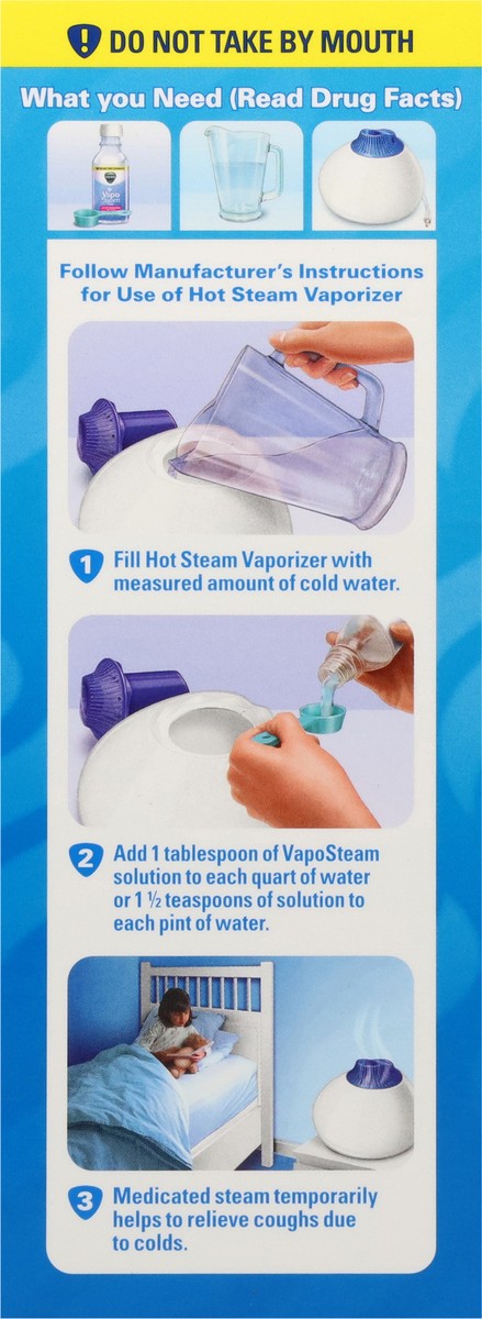 slide 12 of 13, Vicks VapoSteam Camphor Cough Suppressant 8 fl oz, 8 fl oz