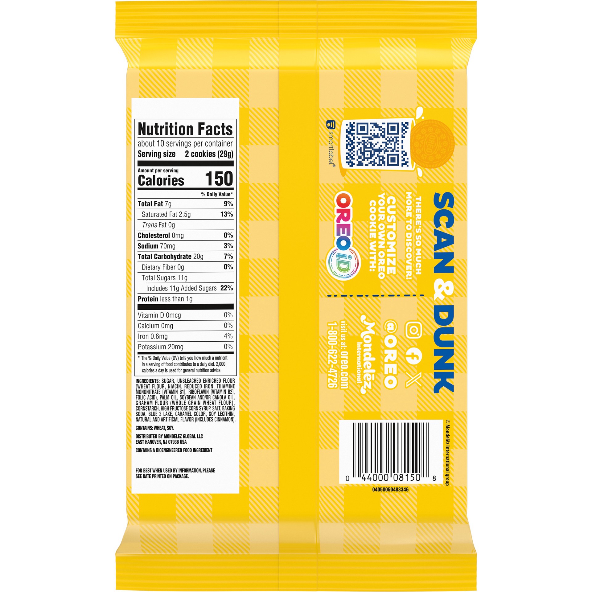 slide 3 of 5, OREO Blueberry Pie Sandwich Cookies, Limited Edition, 10.68 oz, 10.68 oz