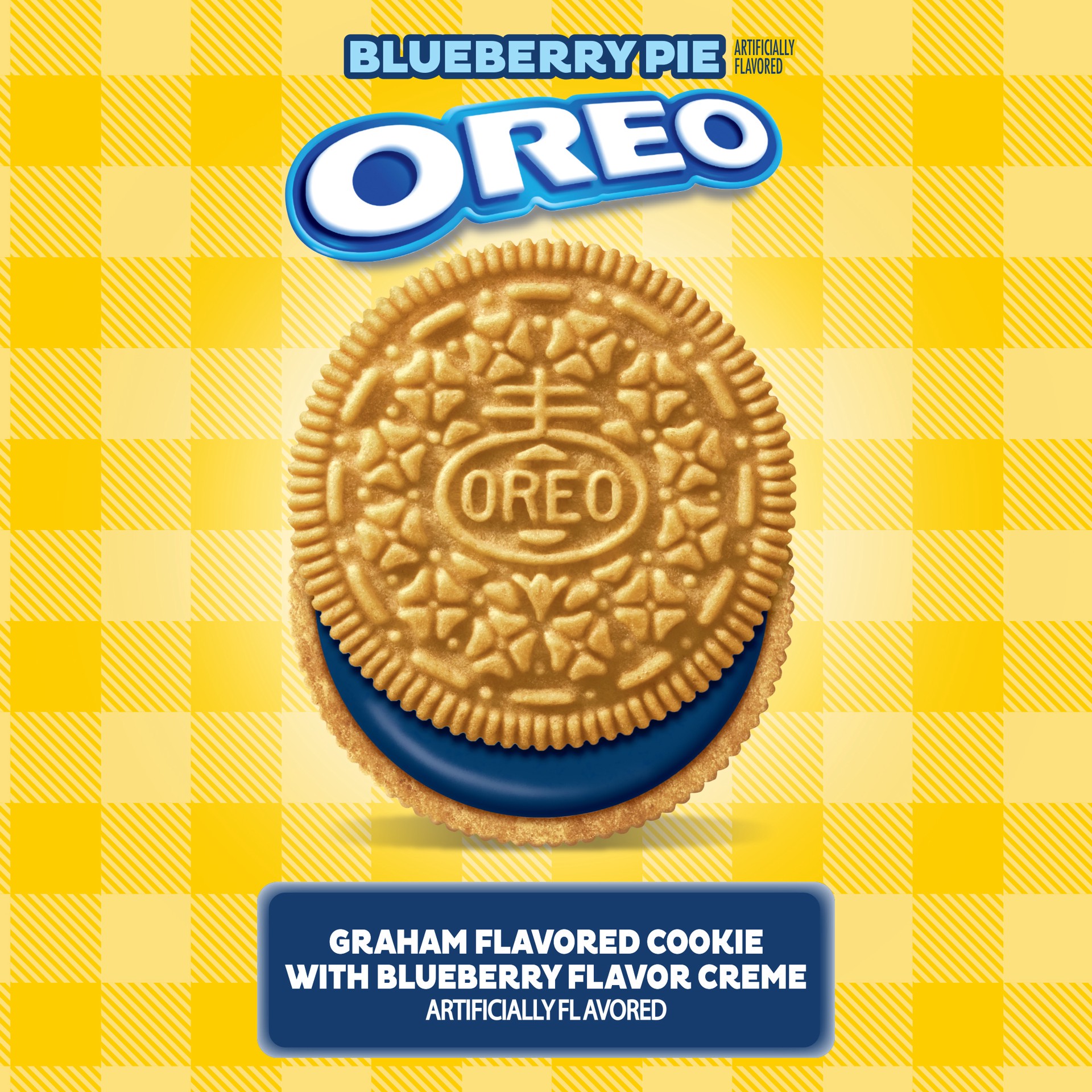 slide 2 of 5, OREO Blueberry Pie Sandwich Cookies, Limited Edition, 10.68 oz, 10.68 oz